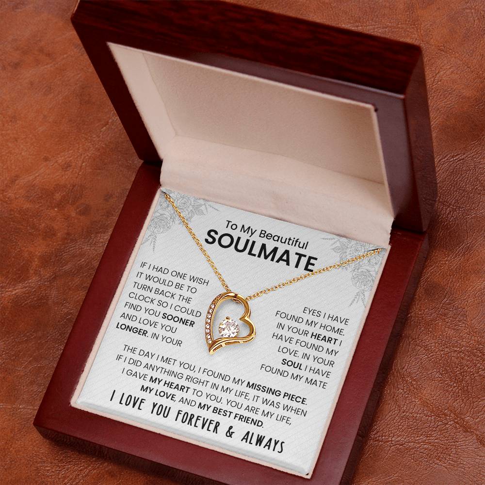 To My Beautiful Soulmate | Forever Love Necklace