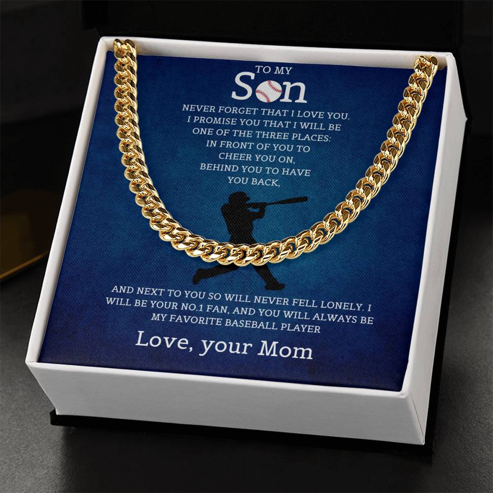 To My Son | Cuban Link Chain