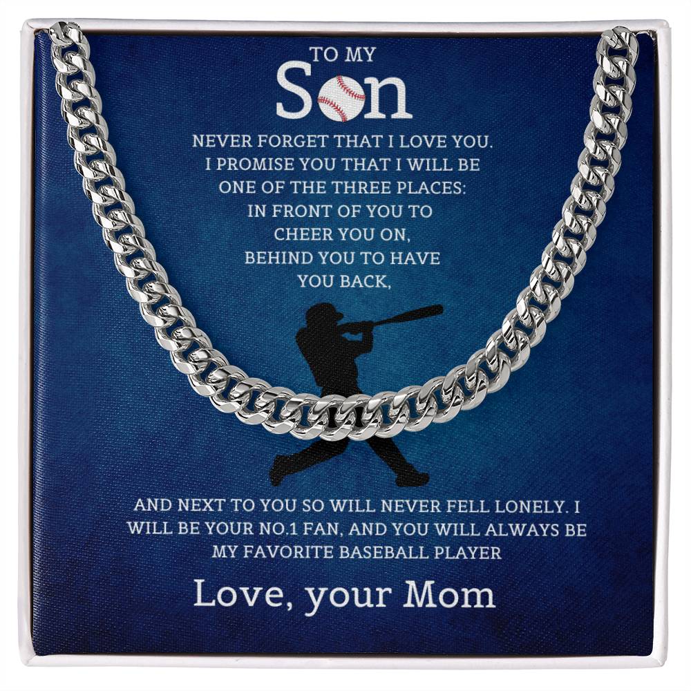 To My Son | Cuban Link Chain