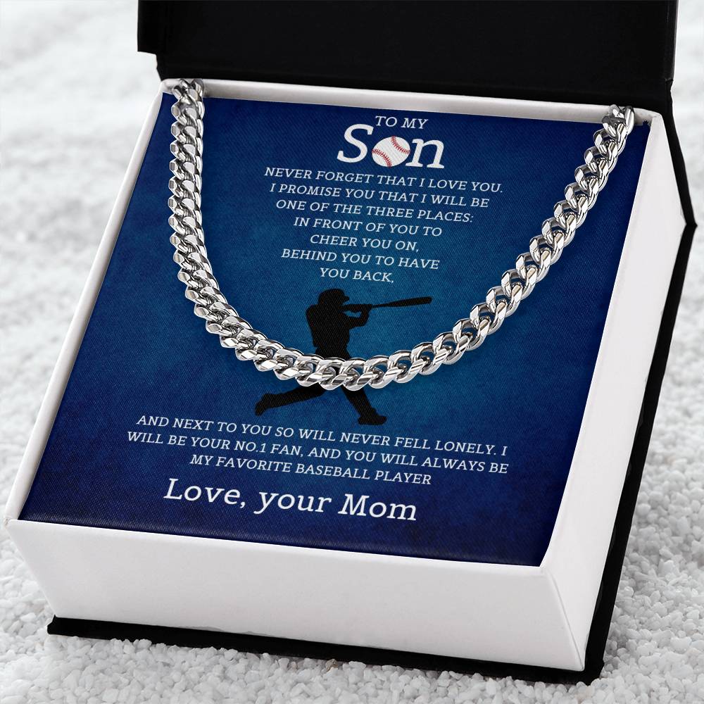 To My Son | Cuban Link Chain