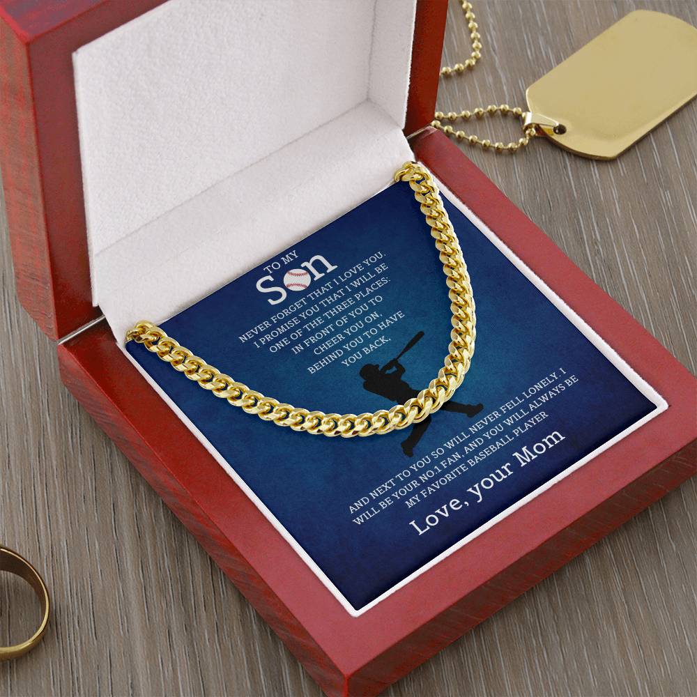 To My Son | Cuban Link Chain