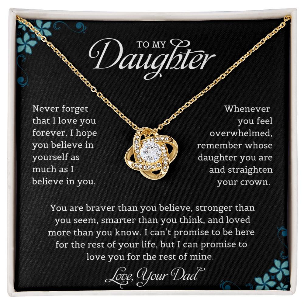 To My Daughter | Love Knot Necklace