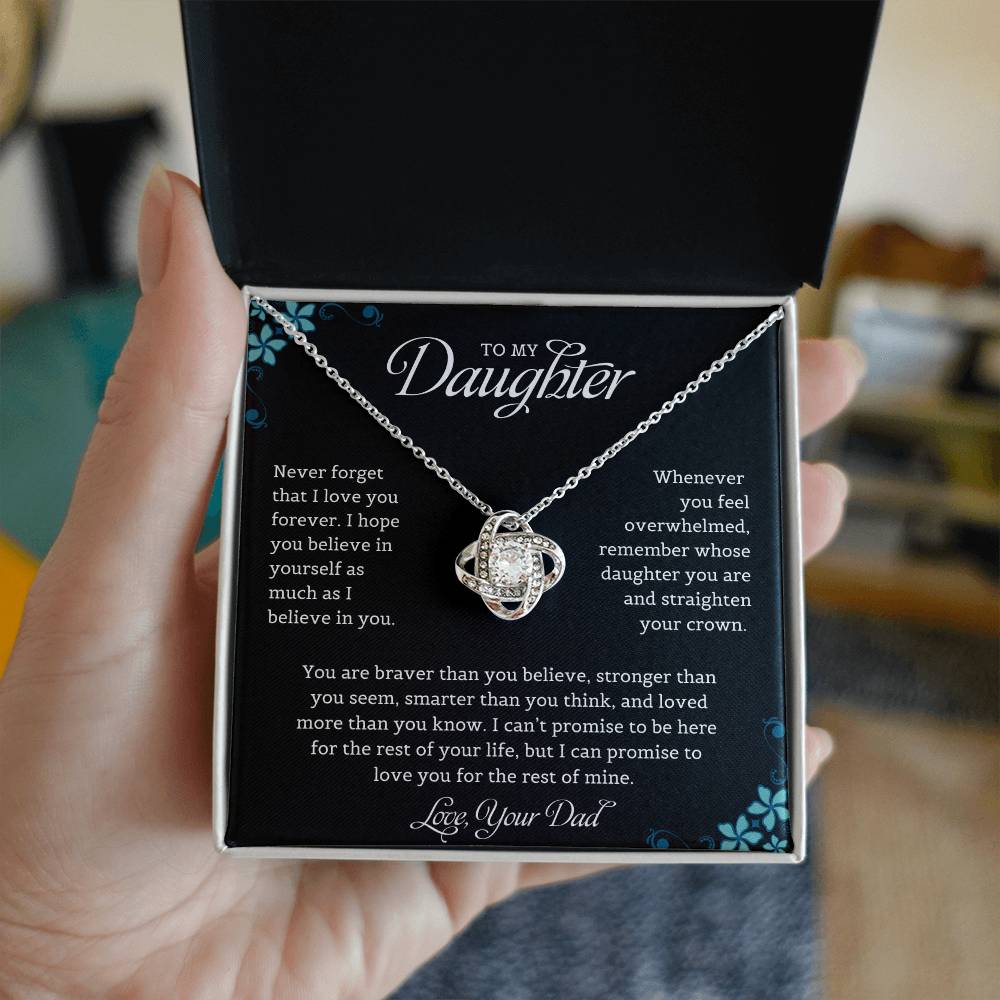 To My Daughter | Love Knot Necklace