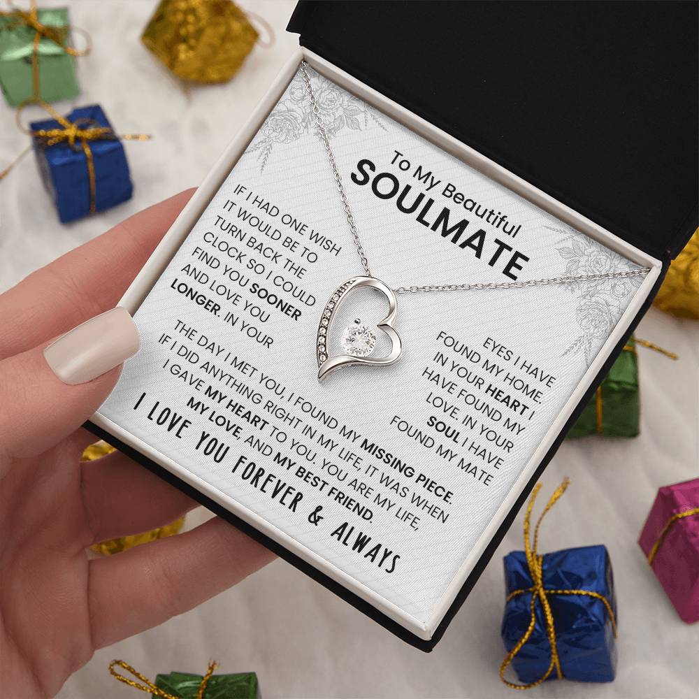 To My Beautiful Soulmate | Forever Love Necklace