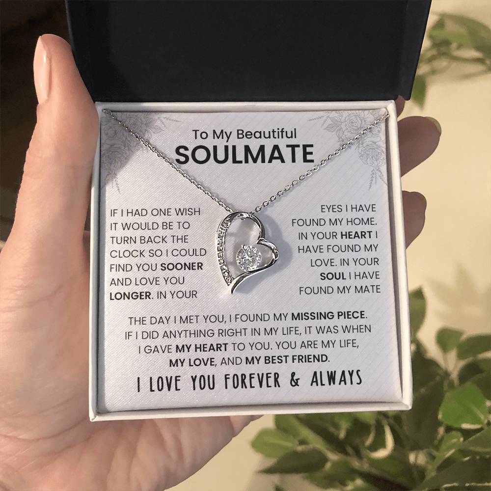 To My Beautiful Soulmate | Forever Love Necklace