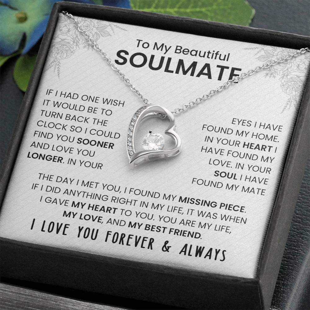 To My Beautiful Soulmate | Forever Love Necklace